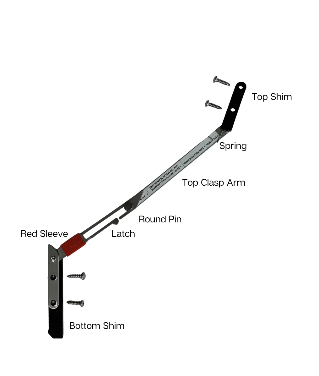 Parts of a KidGuard WOCD